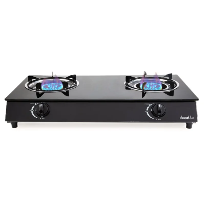 Double Burner Glass Top Gas Stove KMGS043B